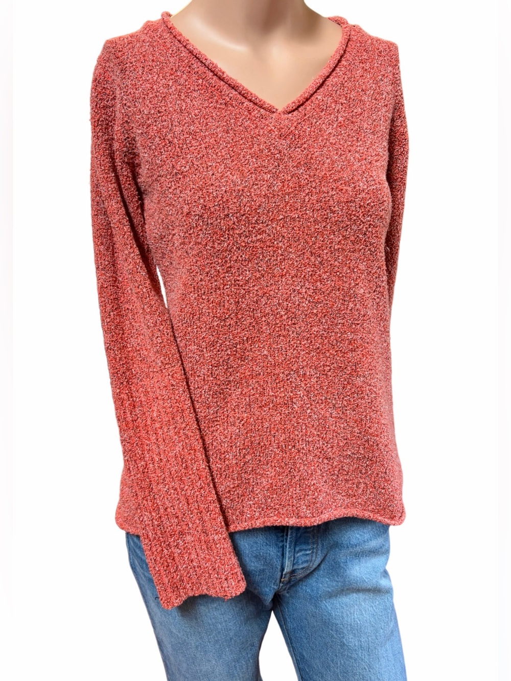 Columbia Women's V-Neck Sweater - Coral Pink